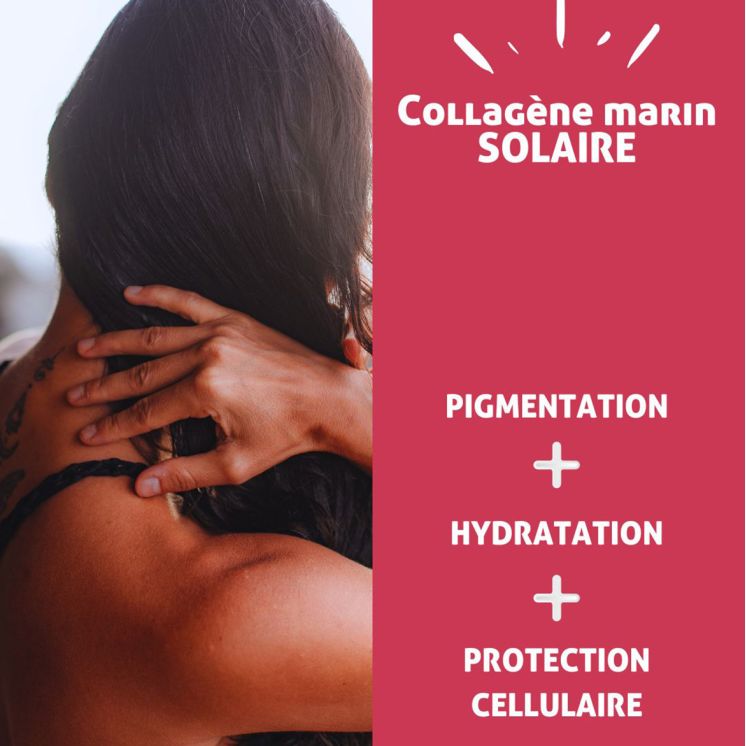 Colagen marin, frumusețe bronzantă, melamină, complex de protecție solară